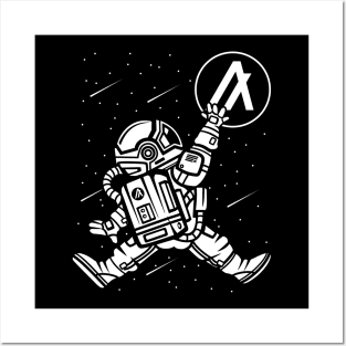 Astronaut Algorand ALGO Coin To The Moon Crypto Token Cryptocurrency Wallet Birthday Gift For Men Women Posters and Art